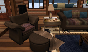 Adirondack Partial Mesh Living Room Set